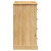 vidaXL Μπουφές με Συρτάρια VIGO 113 x 40 x 75 εκ. Μασίφ Ξύλο Πεύκο