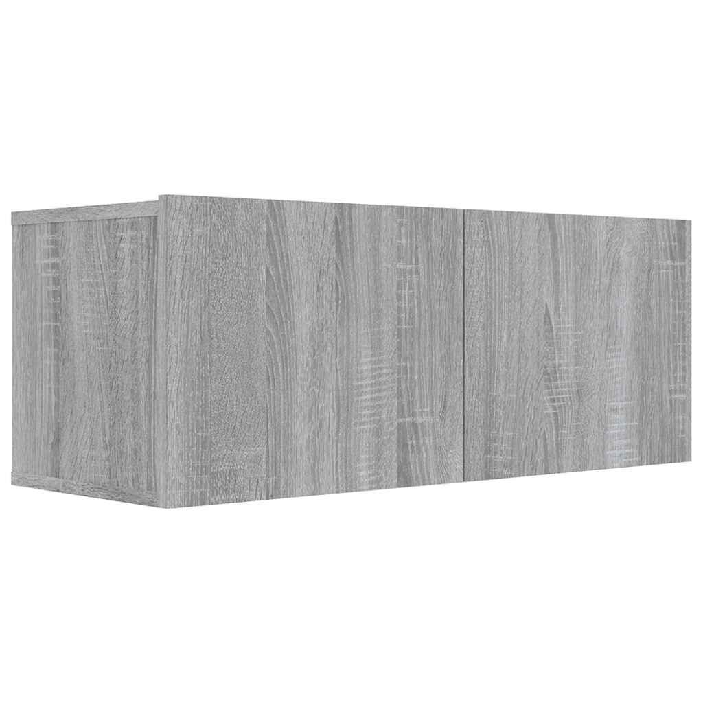 vidaXL Έπιπλο Τηλεόρασης Γκρι Sonoma 80x30x30 εκ. από Επεξεργ. Ξύλο