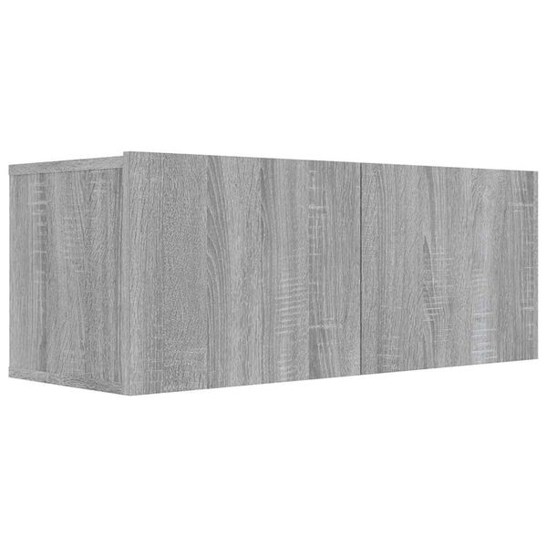 vidaXL Έπιπλο Τηλεόρασης Γκρι Sonoma 80x30x30 εκ. από Επεξεργ. Ξύλο