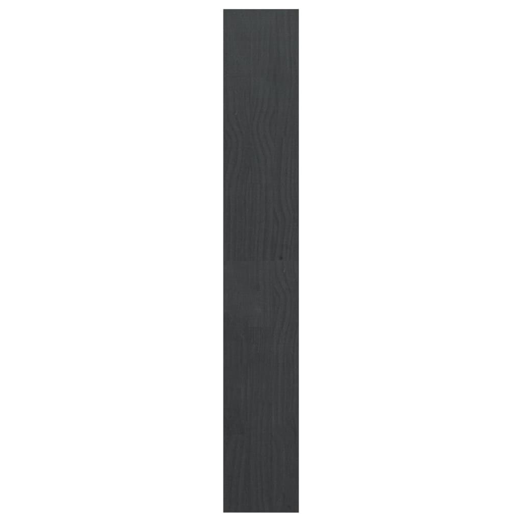 vidaXL Βιβλιοθήκη/Διαχωριστικό Χώρου Γκρι 100x30x200 εκ. Ξύλο Πεύκου