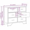 vidaXL Κουτί με συρτάρια με συρτάρι artisan δρυς 91 x 35.5 x 74.5 εκ.