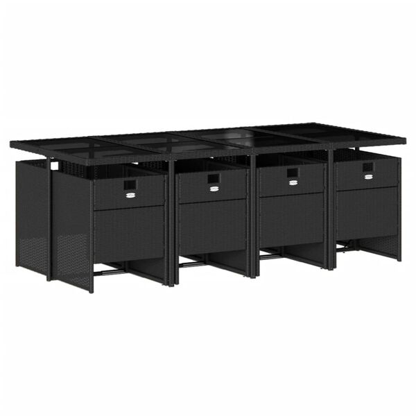 vidaXL &Sigma;&epsilon;&tau; &Tau;&rho;&alpha;&pi;&epsilon;&zeta;&alpha;&rho;ί&alpha;&sigmaf; &Kappa;ή&pi;&omicron;&upsilon; 9 &tau;&epsilon;&mu; &Mu;&alpha;ύ&rho;&omicron; &alpha;&pi;ό &Sigma;&upsilon;&nu;&theta;. &Rho;&alpha;&tau;ά&nu; &mu;&epsilon; &Mu;&alpha;&xi;&iota;&lambda;ά&rho;&iota;&alpha;