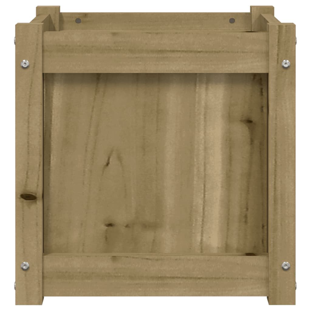 vidaXL Ζαρντινιέρα 40 x 40 x 40 εκ. Εμποτισμ. Ξύλο Πεύκου