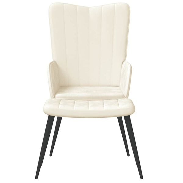 vidaXL &Pi;&omicron;&lambda;&upsilon;&theta;&rho;ό&nu;&alpha; Relax &Lambda;&epsilon;&upsilon;&kappa;ό &Kappa;&rho;&epsilon;&mu; &Beta;&epsilon;&lambda;&omicron;ύ&delta;&iota;&nu;&eta; &mu;&epsilon; &Sigma;&kappa;&alpha;&mu;&pi;ό