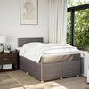 vidaXL &Kappa;&rho;&epsilon;&beta;ά&tau;&iota; Boxspring &mu;&epsilon; &Sigma;&tau;&rho;ώ&mu;&alpha; Taupe 120x190 &epsilon;&kappa;. &Upsilon;&phi;&alpha;&sigma;&mu;ά&tau;&iota;&nu;&omicron;