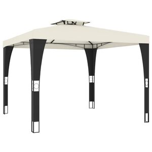 vidaXL &Kappa;&iota;ό&sigma;&kappa;&iota; &mu;&epsilon; &Delta;&iota;&pi;&lambda;ή &Omicron;&rho;&omicron;&phi;ή &Kappa;&rho;&epsilon;&mu; 2,98x2,98 &mu;. &Alpha;&tau;&sigma;ά&lambda;&iota;&nu;&omicron;