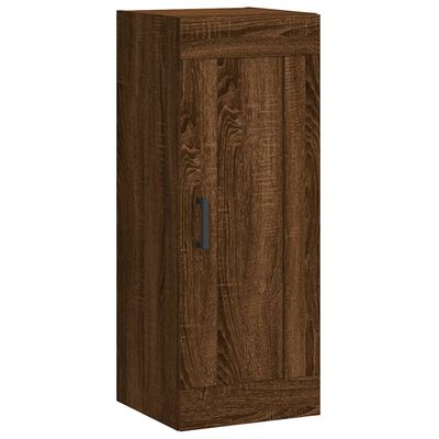 vidaXL Ντουλάπι Καφέ Δρυς 34,5 x 34 x 180 εκ. από Επεξεργασμένο Ξύλο