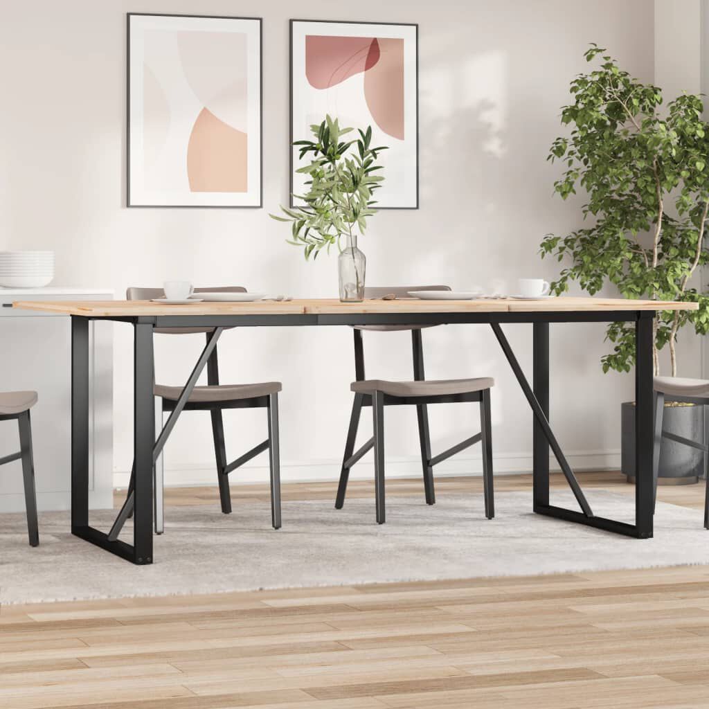 vidaXL Πόδια Τραπεζαρίας σε Σχήμα «Ο» 180x80x73 εκ. Ατσάλι