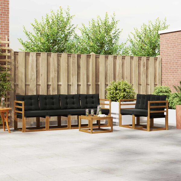 vidaXL &Sigma;&epsilon;&iota;&rho;ά &Kappa;&alpha;&nu;&alpha;&pi;έ &Epsilon;&xi;&omega;&tau;&epsilon;&rho;&iota;&kappa;&omicron;ύ &mu;&epsilon; &mu;&alpha;&xi;&iota;&lambda;ά&rho;&iota; 7 pcs &Phi;&upsilon;&sigma;&iota;&kappa;ό &kappa;&alpha;&iota; &Mu;&alpha;ύ&rho;&omicron;