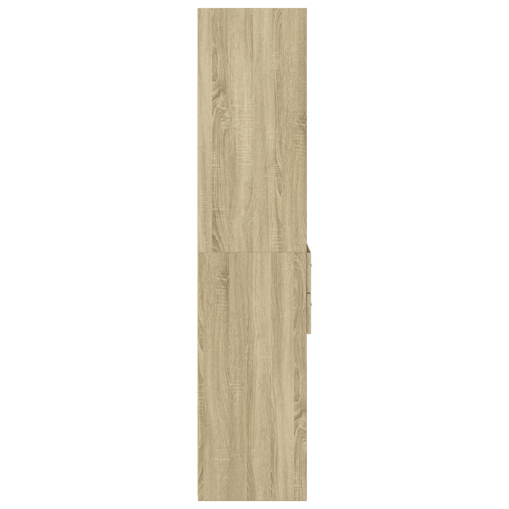 vidaXL Ντουλάπι Sonoma Δρυς 50x42,5x185 εκ. από Επεξεργασμένο Ξύλο