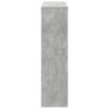 vidaXL Βιβλιοθήκη Γκρι Σκυροδέματος 100x33x125,5 εκ. Επεξεργ. Ξύλο