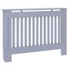 vidaXL Καπάκι Καλοριφέρ 2 pcs Γκρι 112x19x81,5cm Επεξεργασμένο ξύλο