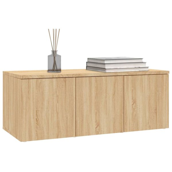 vidaXL Έπιπλο Τηλεόρασης Sonoma Δρυς 80 x 34 x 30 εκ. από Επεξ. Ξύλο