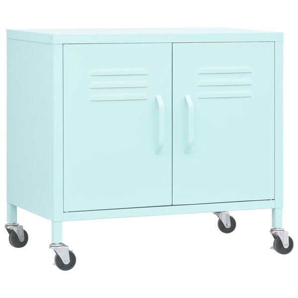 vidaXL Ντουλάπι Αποθήκευσης Χρώμα Μέντα 60 x 35 x 56 εκ. από Ατσάλι