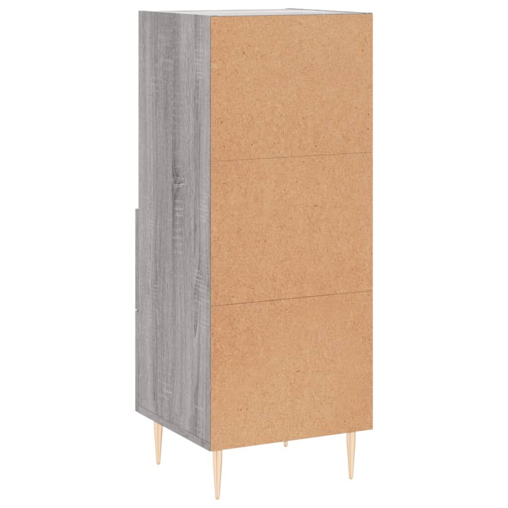 vidaXL Ντουλάπι Γκρι Sonoma 34,5x34x90 εκ. από Επεξεργασμένο Ξύλο