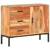 vidaXL Ντουλάπι με Συρτάρια 88 x 30 x 73 εκ. από Μασίφ Ξύλο Ακακίας