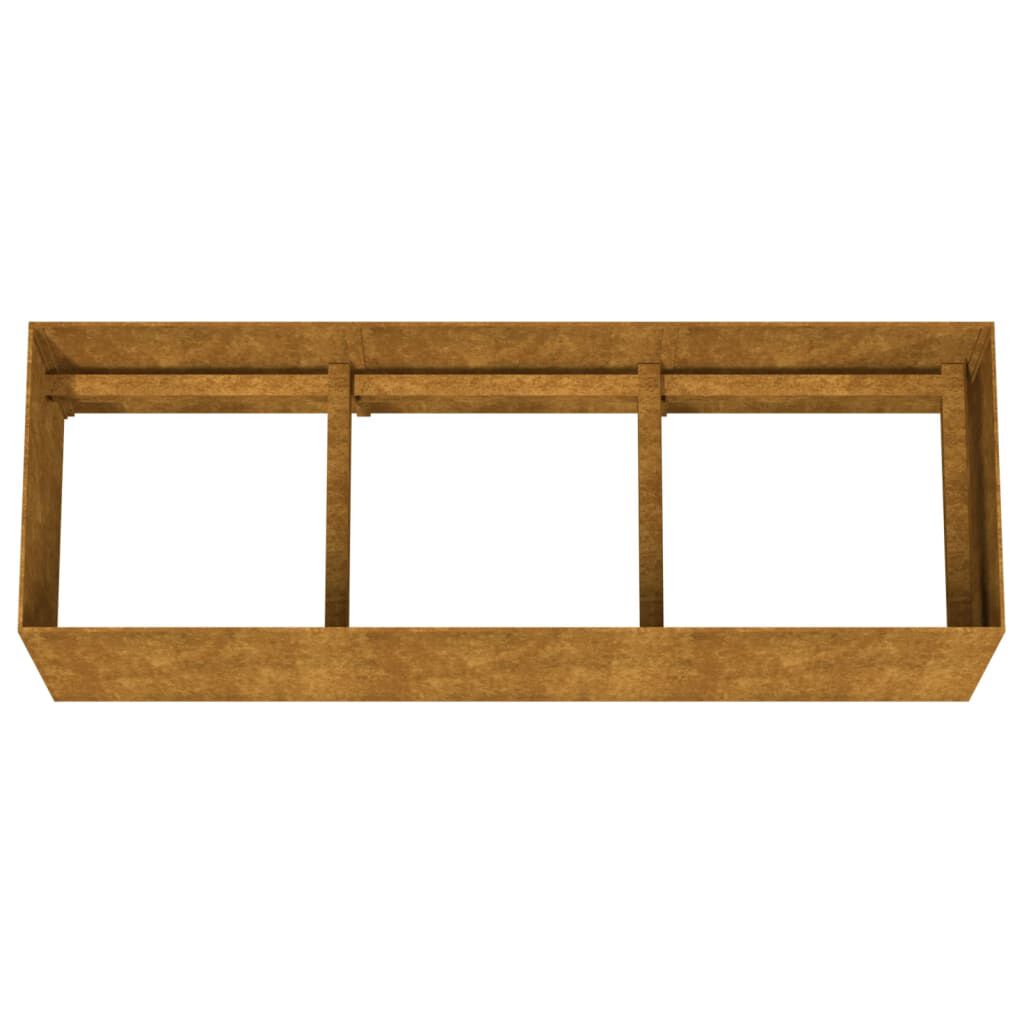 vidaXL Ζαρντινιέρα 120 x 40 x 40 εκ. από Ατσάλι Σκληρυθέν στον Αέρα