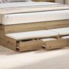 vidaXL Συρτάρια κρεβατιού με συρτάρι artisan δρυς 160 x 36.5 x 16.5 εκ