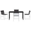 vidaXL Σέτ φαγητού για κήπο 5 pcs Λευκό 140 x 70 x 73 cm