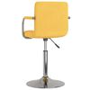 vidaXL Καρέκλα Τραπεζαρίας Κίτρινη Υφασμάτινη