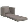 vidaXL Καναπές-Κρεβάτι Δαπέδου 2 σε 1 Taupe 112x174x55 εκ. Ύφασμα