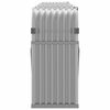 vidaXL Ξυλοθήκη Αν. Γκρι 300x45x100 εκ. από Γαλβανισμένο Ατσάλι