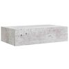 vidaXL Ράφια Τοίχου Συρτάρια 2 τεμ. Γκρι Σκυρ. 40x23,5x10 εκ από MDF