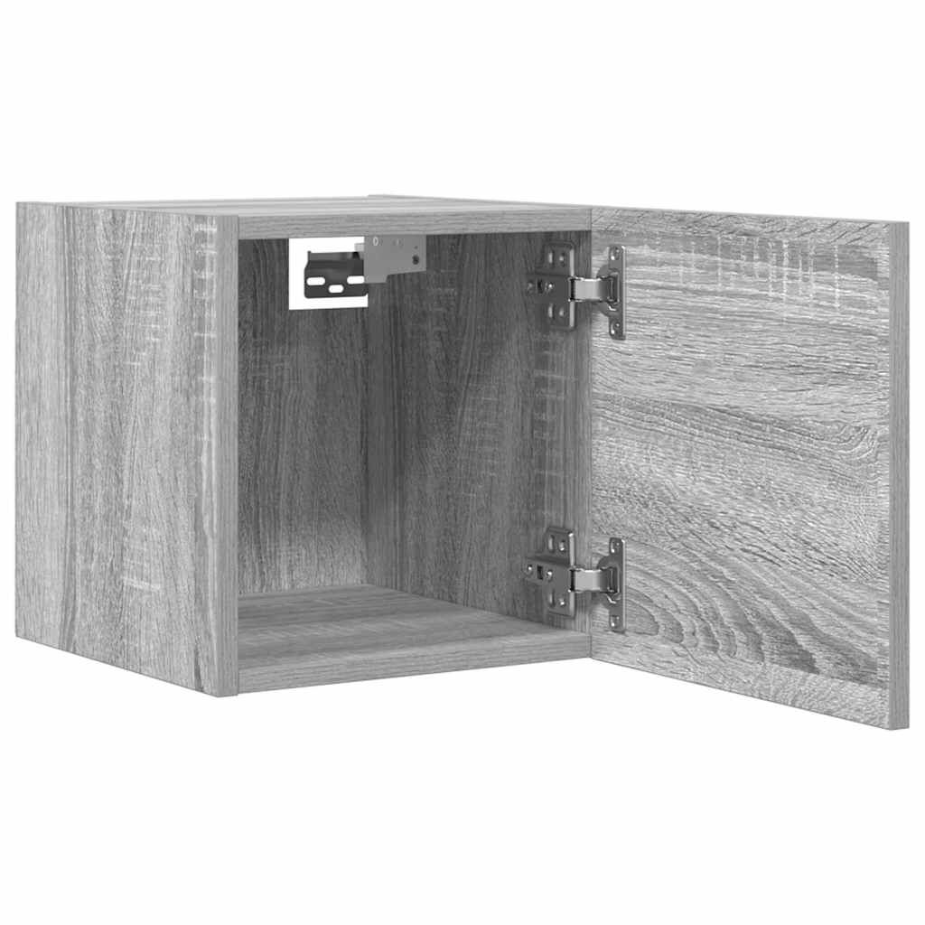 vidaXL Έπιπλο Τηλεόρασης Επιτοίχιο Γκρι Sonoma 30,5 x 30 x 30 εκ.
