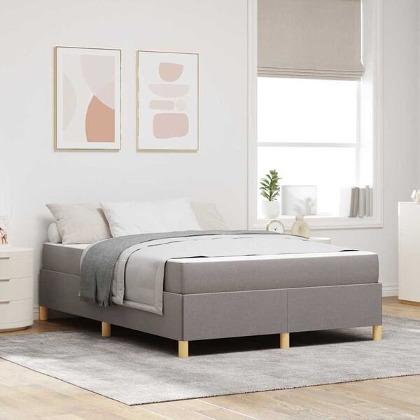 vidaXL &Sigma;&kappa;&epsilon;&lambda;&epsilon;&tau;ό&sigmaf; &Kappa;&rho;&epsilon;&beta;&alpha;&tau;&iota;&omicron;ύ &mu;&epsilon; &sigma;&tau;&rho;ώ&mu;&alpha; Taupe 140 x 200 cm ύ&phi;&alpha;&sigma;&mu;&alpha;