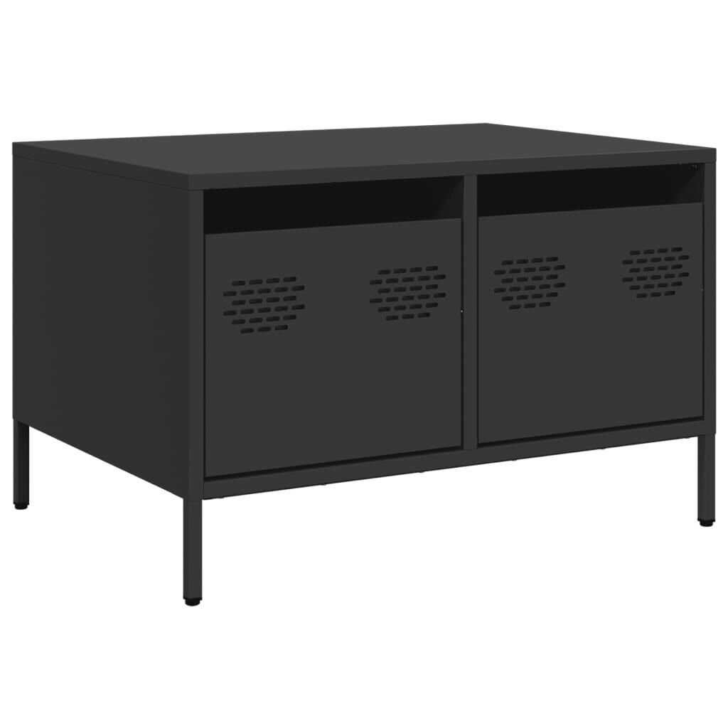 vidaXL Έπιπλο Τηλεόρασης Μαύρο 68x50x43,5 εκ. Χάλυβας Ψυχρής Έλασης