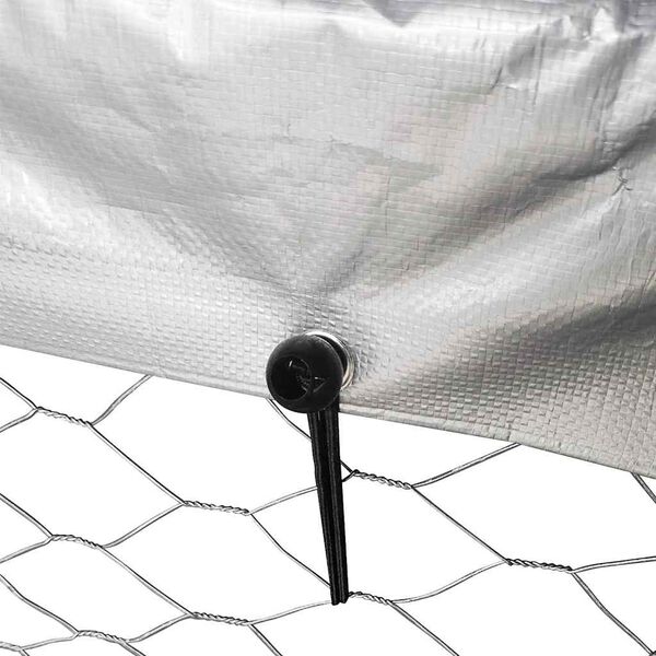 vidaXL Κλουβί Σκύλου Εξωτερικού Χώρου 400 x 200 x 150 εκ. με Στέγαστρο