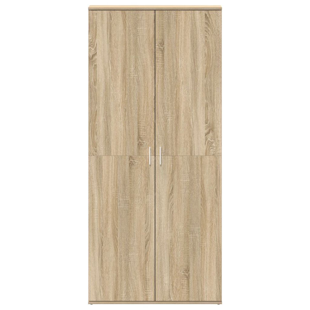 vidaXL Ντουλάπι Παπουτσιών Σονομά Οάκ 80x39x180 εκ Επεξεργασμένο Ξύλο