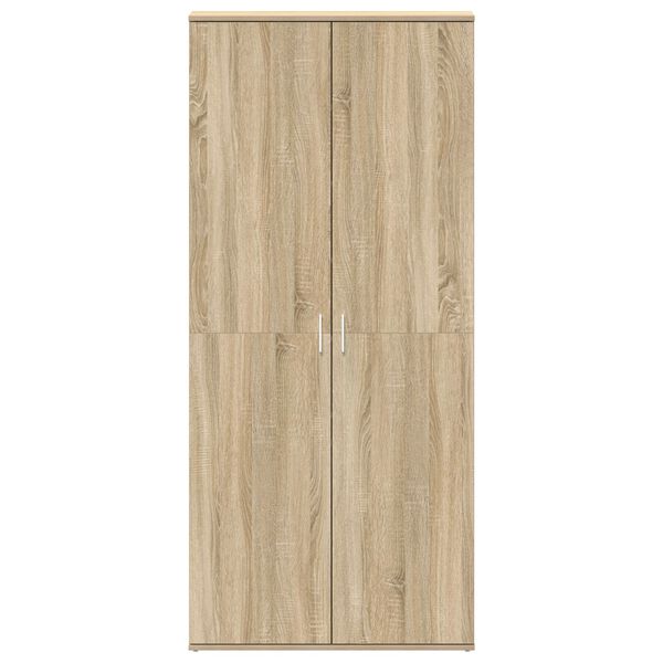 vidaXL Ντουλάπι Παπουτσιών Σονομά Οάκ 80x39x180 εκ Επεξεργασμένο Ξύλο