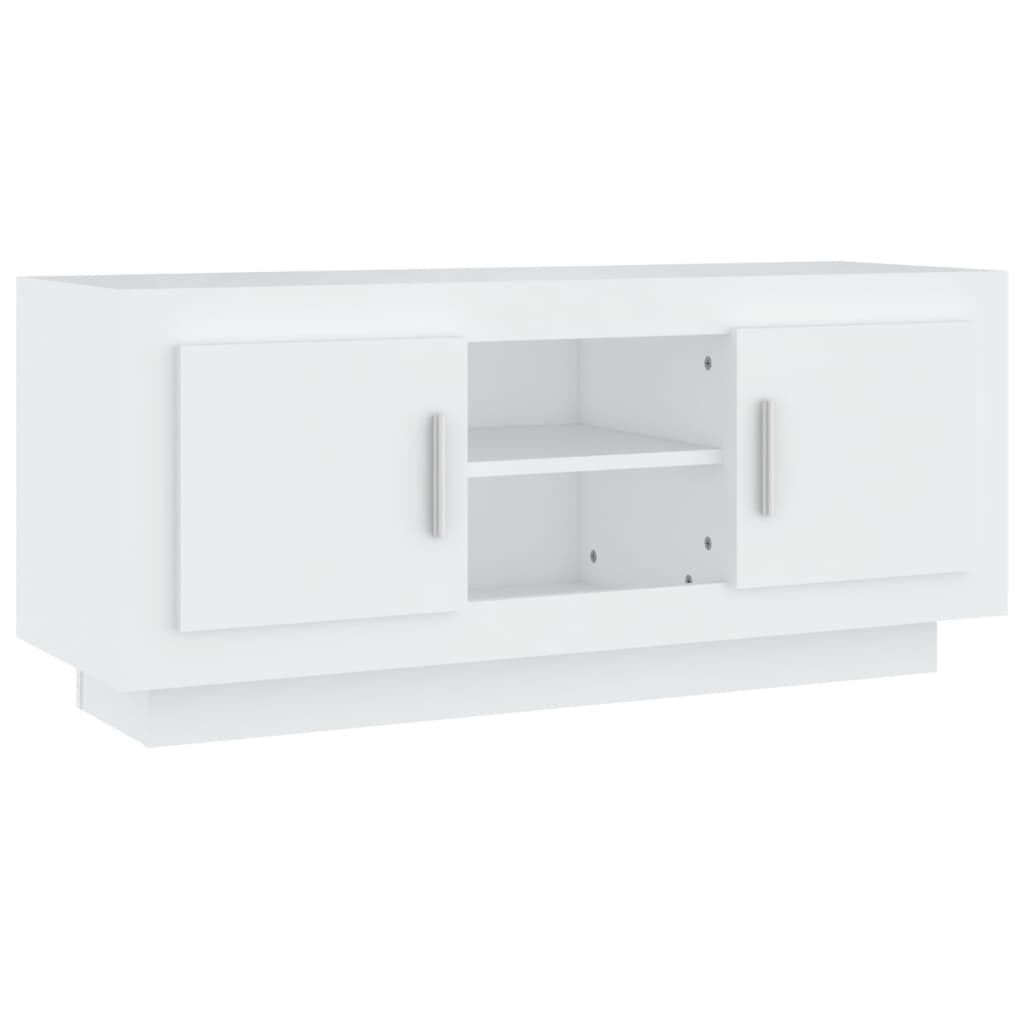 vidaXL Έπιπλο Τηλεόρασης Λευκό 102x35x45 εκ. από Επεξεργασμένο Ξύλο