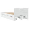 vidaXL Σκελετός Κρεβατιού με Κεφαλάρι Χωρίς Στρώμα Λευκό 100x200 εκ.