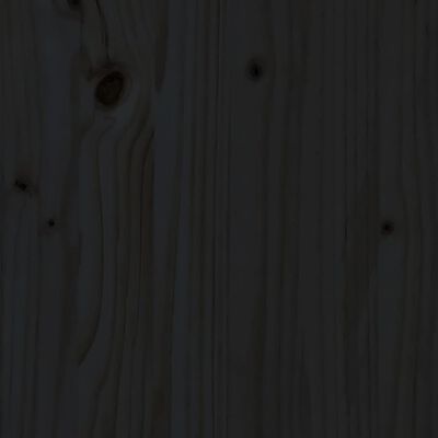 vidaXL Τραπεζάκι Σαλονιού Μαύρο 80x55x40,5 εκ. από Μασίφ Ξύλο Πεύκου