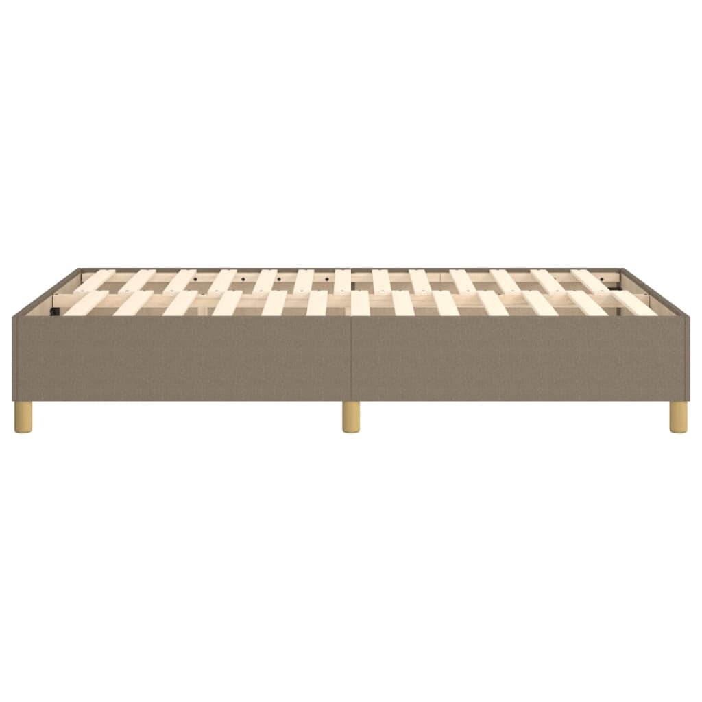 vidaXL Σκελετός Κρεβατιού Χωρίς Στρώμα Taupe 120x200 εκ. Υφασμάτινο