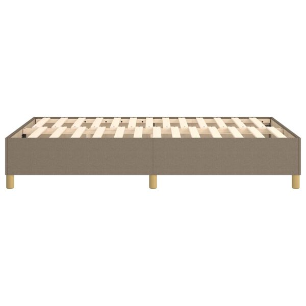 vidaXL Σκελετός Κρεβατιού Χωρίς Στρώμα Taupe 120x200 εκ. Υφασμάτινο