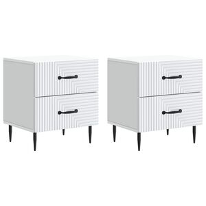 vidaXL &Kappa;&omicron;&mu;&omicron;&delta;ί&nu;&omicron; 2 pcs &Lambda;&epsilon;&upsilon;&kappa;ό 43 x 34,5 x 47,5 &epsilon;&kappa; &Epsilon;&pi;&epsilon;&xi;&epsilon;&rho;&gamma;&alpha;&sigma;&mu;έ&nu;&omicron; &Xi;ύ&lambda;&omicron;