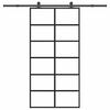 vidaXL &Sigma;&upsilon;&rho;ό&mu;&epsilon;&nu;&eta; &pi;ό&rho;&tau;&alpha; &mu;&epsilon; &sigma;&epsilon;&tau; &upsilon;&lambda;&iota;&kappa;&omicron;ύ 102x205 cm ESG &Gamma;&upsilon;&alpha;&lambda;ί&&Alpha;&lambda;&omicron;&upsilon;&mu;ί&nu;&iota;&omicron;