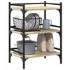 vidaXL Τρόλεϊ Κουζίνας Sonoma Δρυς 50x35x75,5 εκ. Επεξεργασμένο Ξύλο