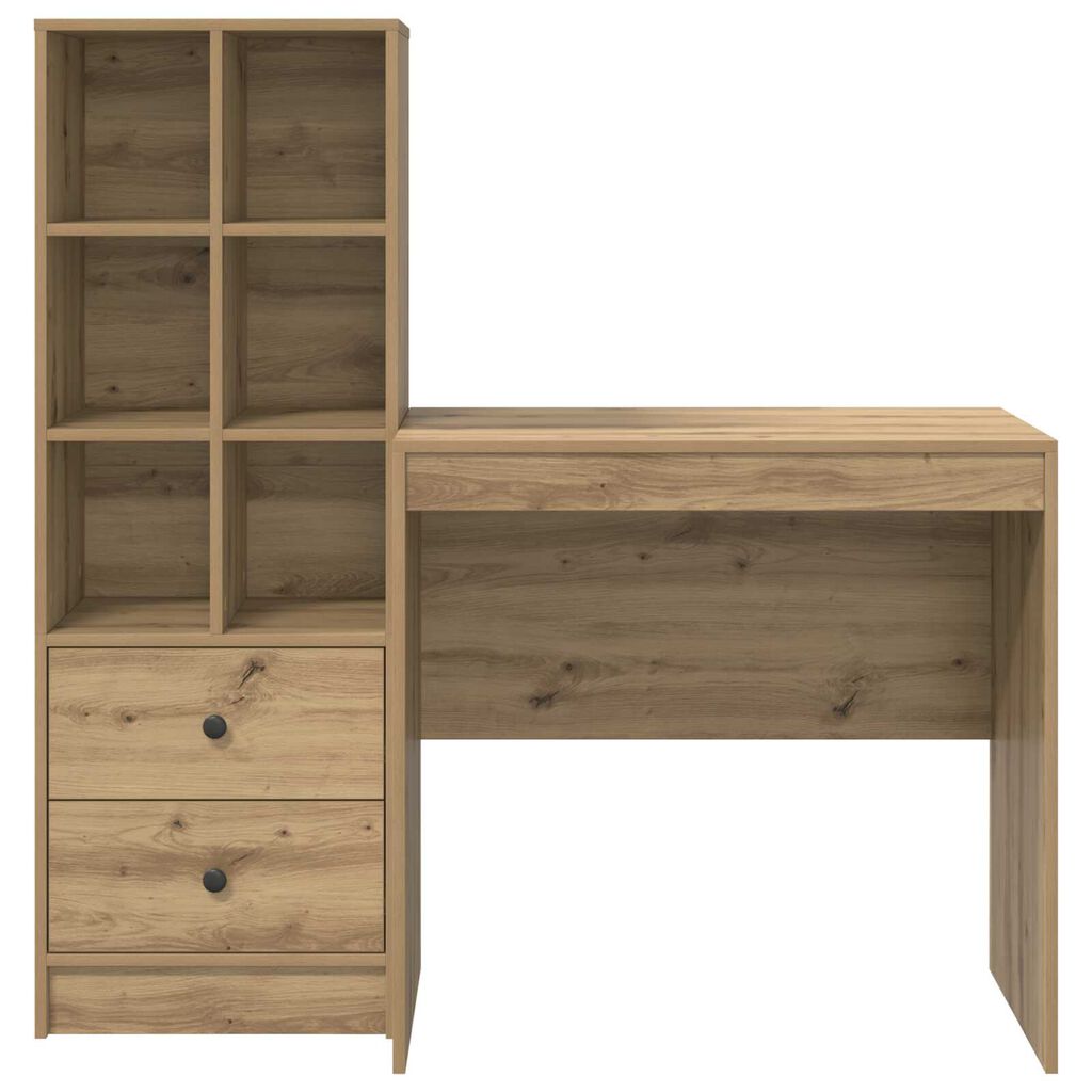 vidaXL Γραφείο με Αποθήκευση Artisan Oak Επεξεργασμένο Ξύλο