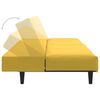 vidaXL Καναπές Κρεβάτι Διθέσιος Κίτρινος Βελούδινος
