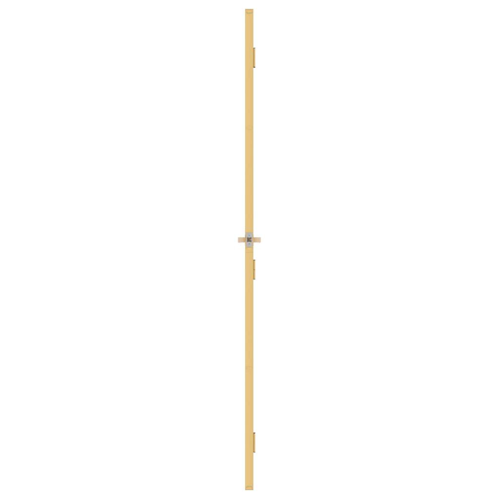 vidaXL Εσωτερική Πόρτα Χρυσή 102,5x201,5 εκ. Ψημένο Γυαλί & Αλουμίνιο