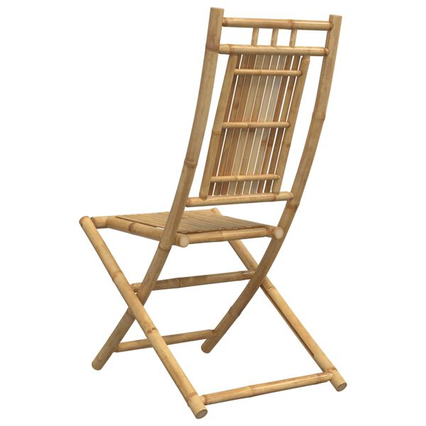 vidaXL Καρέκλες Κήπου Πτυσσόμενες 2 τεμ. 46 x 66 x 99 εκ. από Μπαμπού