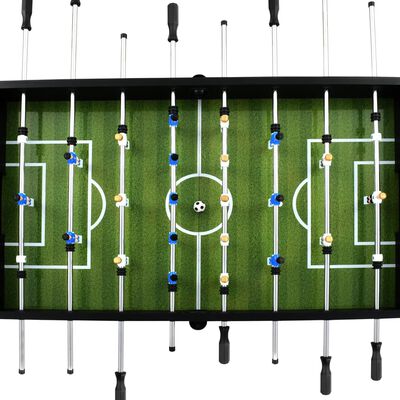 vidaXL Ποδοσφαιράκι Επιτραπέζιο Μαύρο 140x74,5x87,5 εκ. 60κ. Ατσάλι