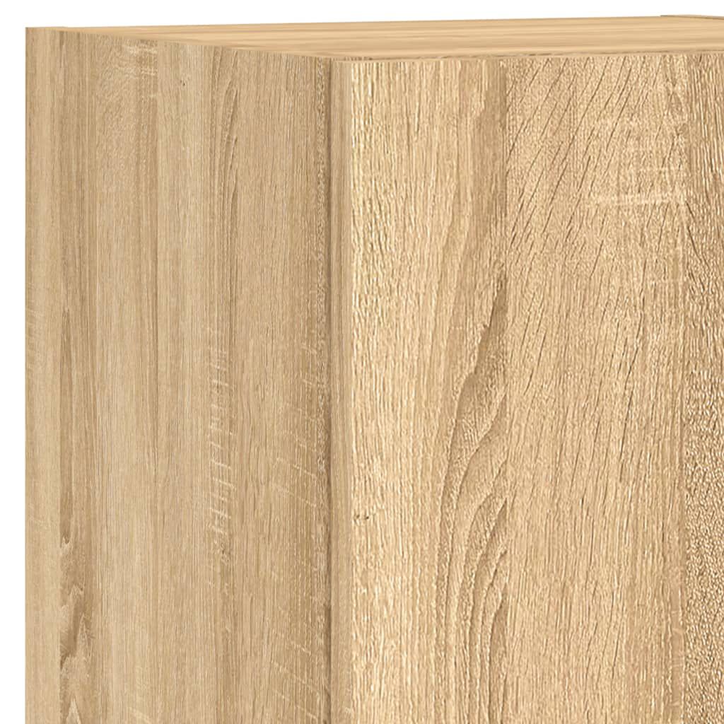 vidaXL Έπιπλο Τηλεόρασης με LED Sonoma Δρυς 30,5x30x102 εκ.