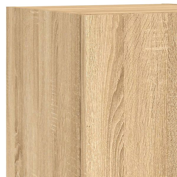 vidaXL Έπιπλο Τηλεόρασης με LED Sonoma Δρυς 30,5x30x102 εκ.