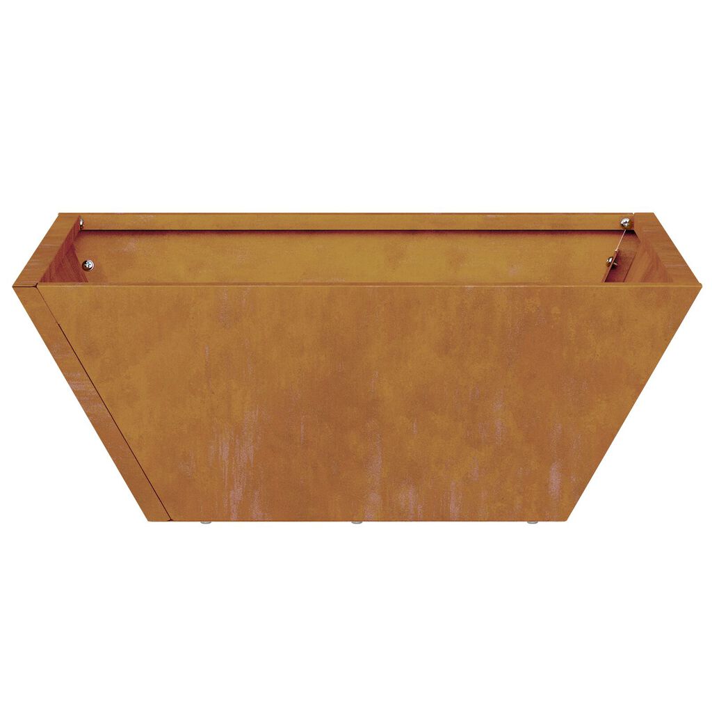 vidaXL Μεταλλική Γλάστρα Ανθεκτικό ατσάλι 40 x 40 x 15 εκ.
