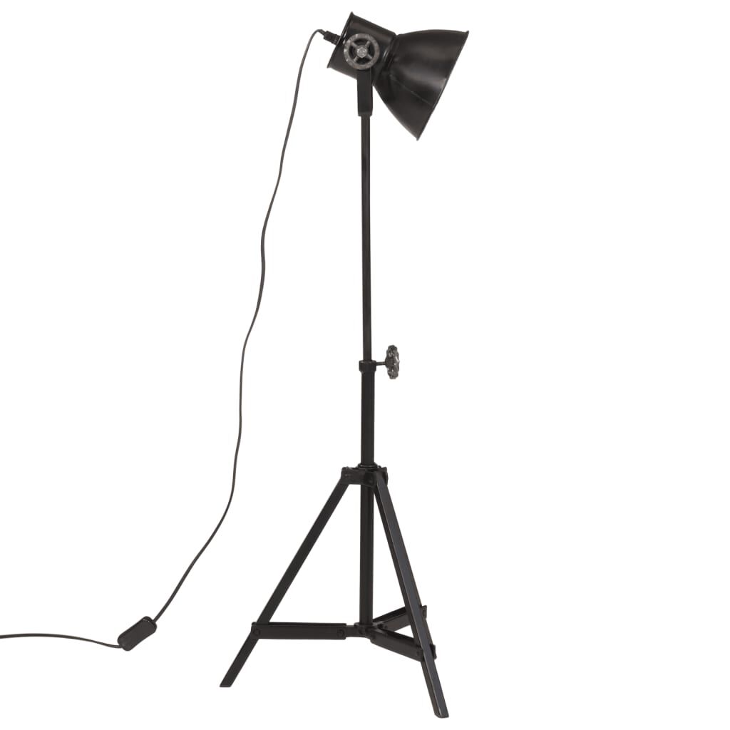 vidaXL Φωτιστικό Δαπέδου 25 W Μαύρο 35x35x65/95 εκ. Ε27